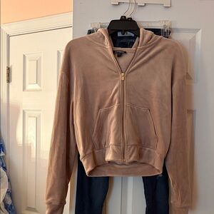Express Blush Zip-Up Hoodie Jacket